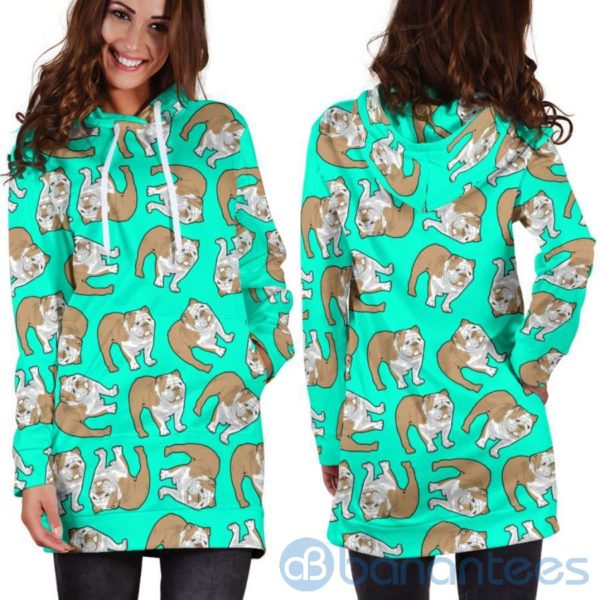 Cute Bull Pattern Hoodie Dress For Women Product Photo