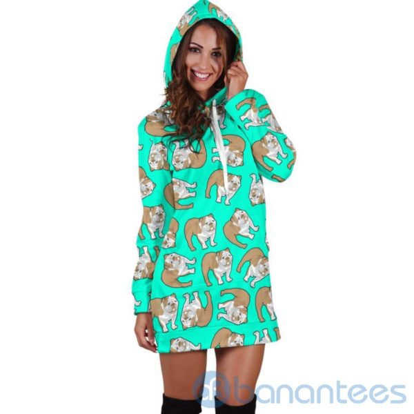 Cute Bull Pattern Hoodie Dress For Women Product Photo