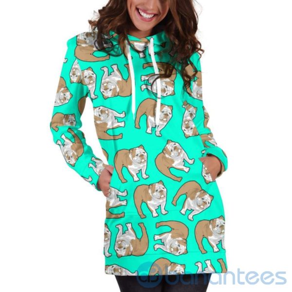 Cute Bull Pattern Hoodie Dress For Women Product Photo