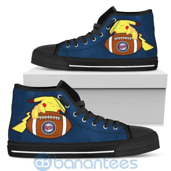 Cute Pikachu Cartoon Lover Minnesota Twins High Top Shoes Product Photo