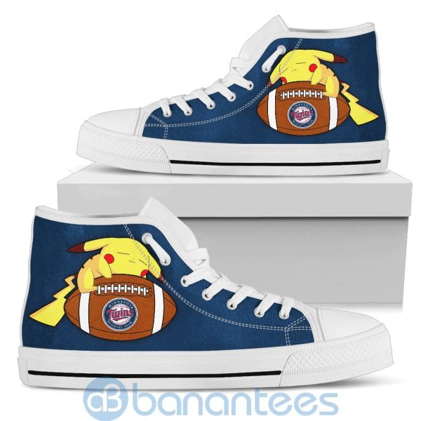 Cute Pikachu Cartoon Lover Minnesota Twins High Top Shoes Product Photo