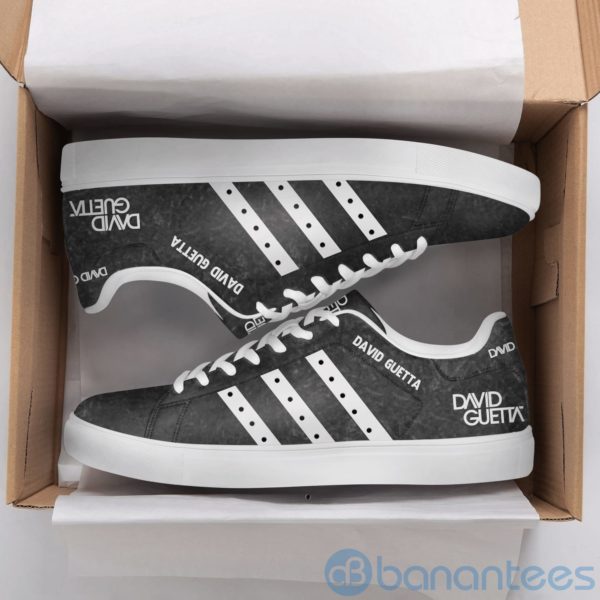 Daid Guetta White Striped Low Top Skate Shoes Product Photo