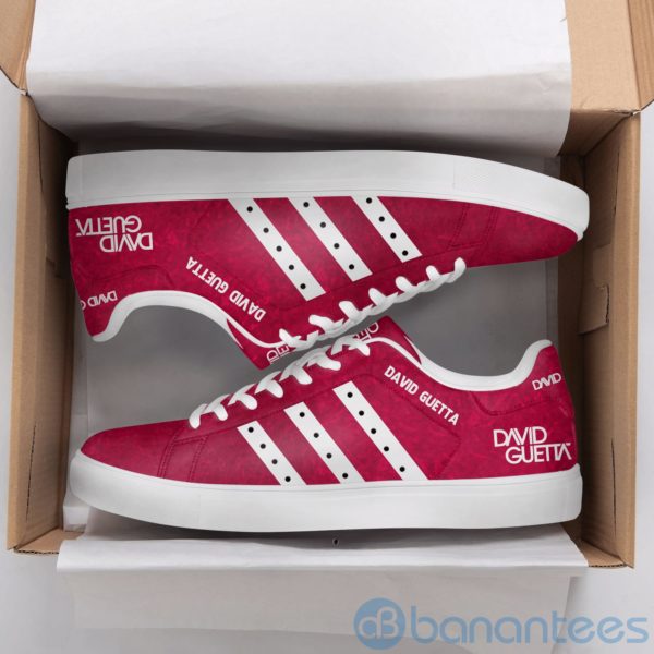 Daid Guetta White Striped Low Top Skate Shoes Product Photo