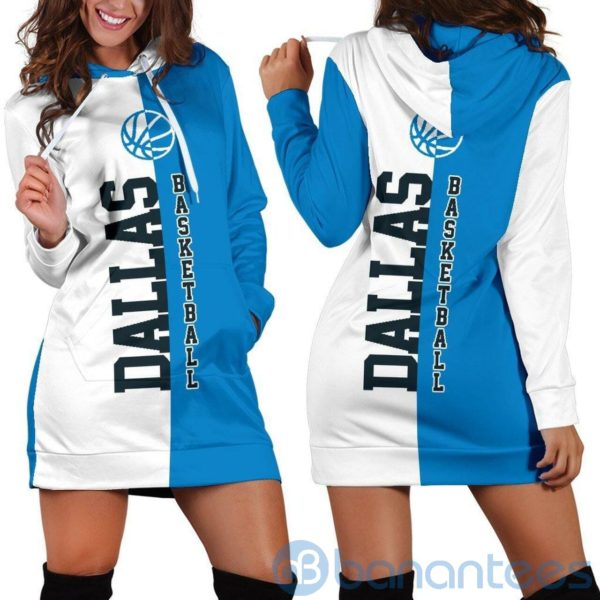 Dallas Basketball Hoodie Dress For Women Product Photo