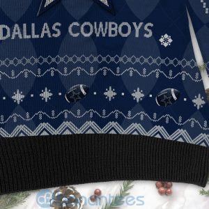 Dallas Cowboys American Football Black Ugly Christmas 3D Sweater Product Photo