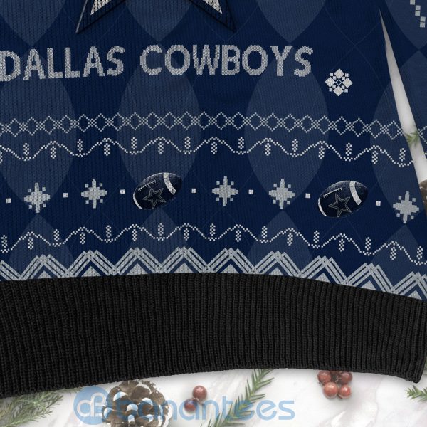 Dallas Cowboys American Football Black Ugly Christmas 3D Sweater Product Photo