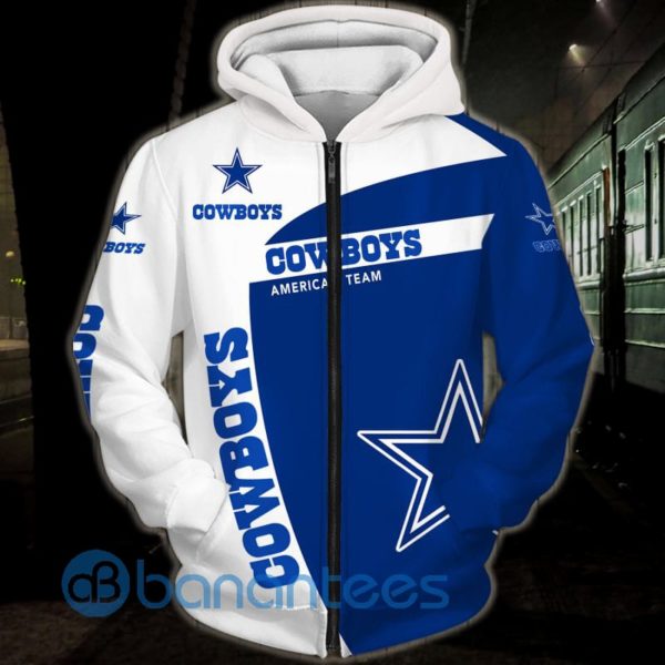 Dallas Cowboys America's Team All Over Printed 3D Hoodie Zip Hoodie Product Photo
