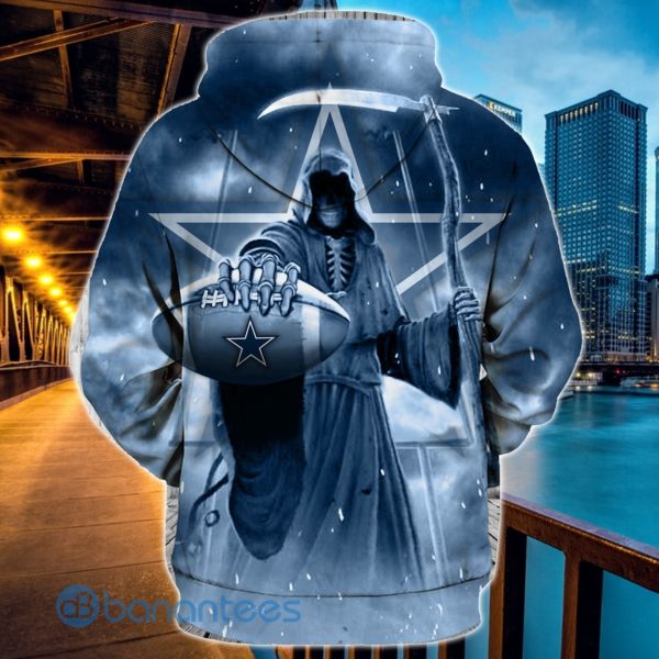 Dallas Cowboys Death Skull All Over Printed 3D Hoodie Zip Hoodie Product Photo