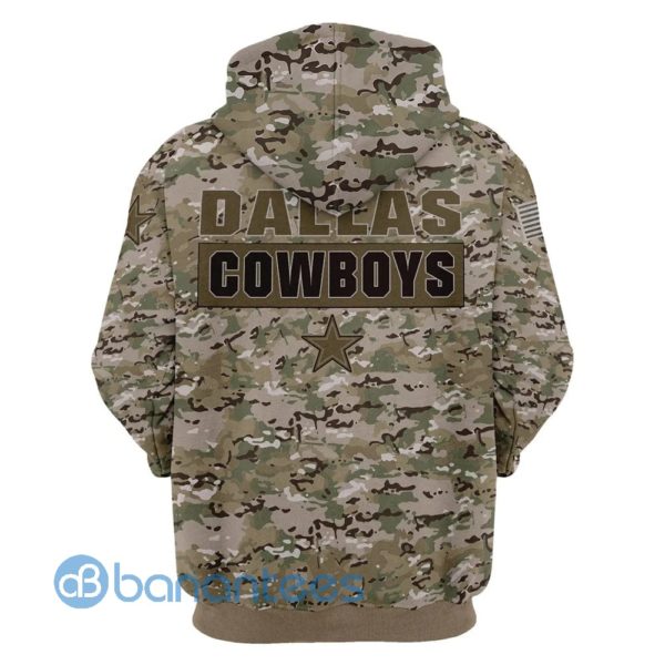 Dallas Cowboys Hoodie Camo Printed All Over Printed 3D Hoodie Zip Hoodie Product Photo