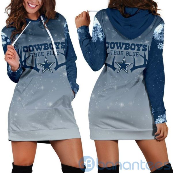 Dallas Cowboys Hoodie Dress For Women Product Photo