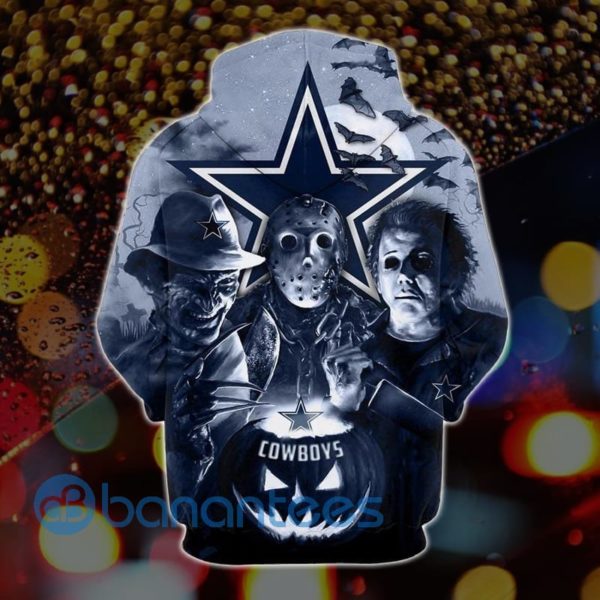 Dallas Cowboys Hoodies 3D Halloween Horror Night Hoodie Zip Hoodie Product Photo