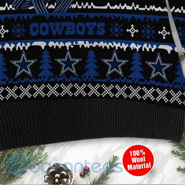 Dallas Cowboys Jack Skellington Halloween Ugly Christmas 3D Sweater Product Photo