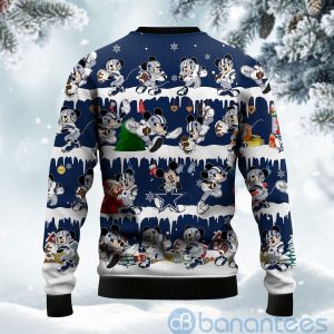 Dallas Cowboys Mickey American Football Ugly Christmas 3D Sweater Product Photo