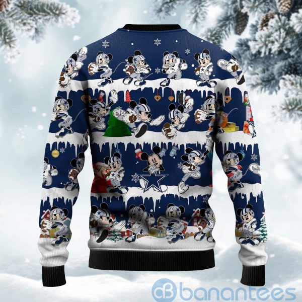 Dallas Cowboys Mickey American Football Ugly Christmas 3D Sweater Product Photo