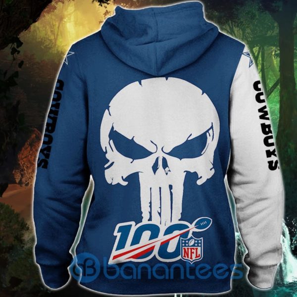 Dallas Cowboys Skull Design 3D Hoodie Zip Hoodie Product Photo
