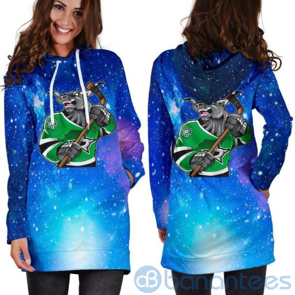 Dallas Star Hoodie Dress For Women Product Photo