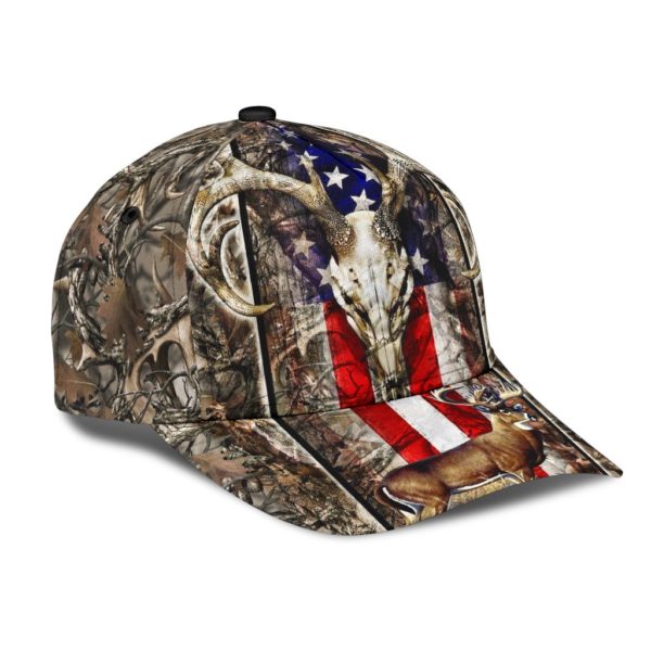 Deer Skull Hunting Camo All Over Printed 3D Cap Product Photo
