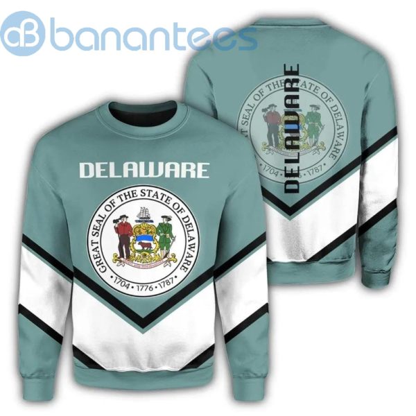 Delaware Coat Of Arms Lucian Style All Over Printed 3D Sweatshirt Product Photo