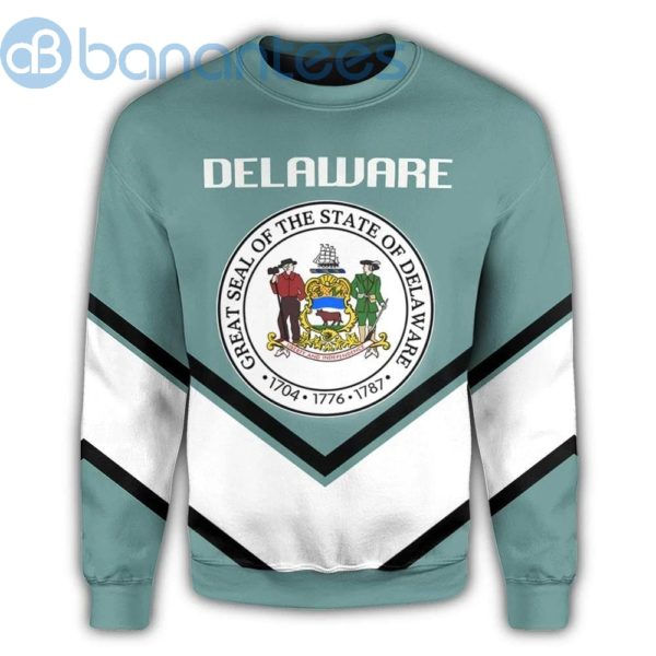 Delaware Coat Of Arms Lucian Style All Over Printed 3D Sweatshirt Product Photo