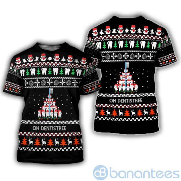 Dentist Oh Dentistree Ugly Christmas All Over Printed 3D Shirt Product Photo