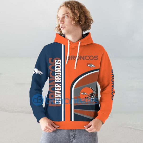 Denver Broncos All Over Printed 3D Hoodie Zip Hoodie Gift For Fans Product Photo
