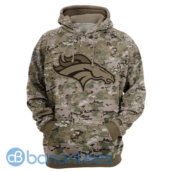 Denver Broncos Camo All Over Printed 3D Hoodie, Zip Hoodie Product Photo