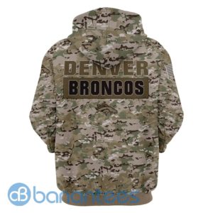 Denver Broncos Camo All Over Printed 3D Hoodie, Zip Hoodie Product Photo