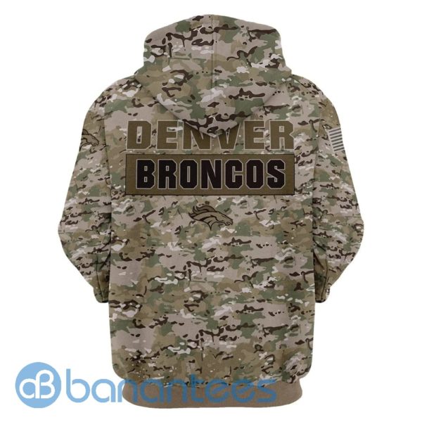 Denver Broncos Camo All Over Printed 3D Hoodie, Zip Hoodie Product Photo