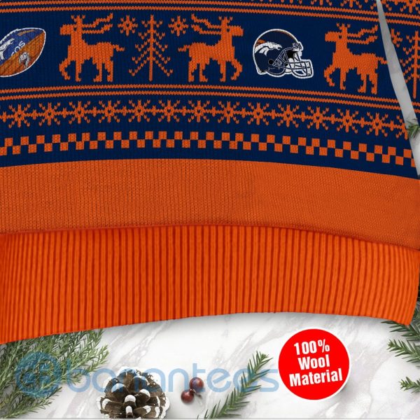 Denver Broncos Grateful Dead SKull And Bears Custom Name Ugly Christmas 3D Sweater Product Photo