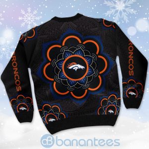 Denver Broncos Mandala Logo Ugly Christmas 3D Sweater Product Photo