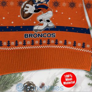 Denver Broncos Mickey Mouse Funny Ugly Christmas 3D Sweater Product Photo
