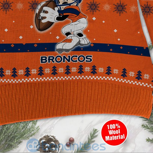 Denver Broncos Mickey Mouse Funny Ugly Christmas 3D Sweater Product Photo
