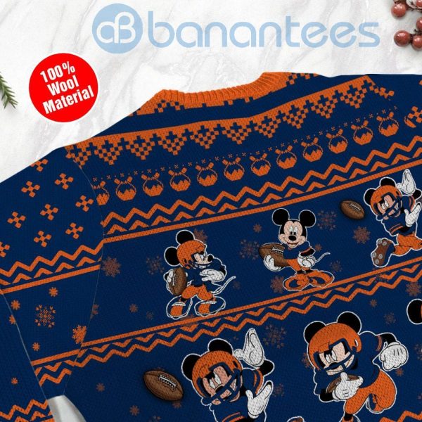 Denver Broncos Mickey Mouse Ugly Christmas 3D Sweater Product Photo