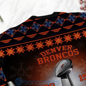Denver Broncos Super Bowl Champions Cup Ugly Christmas 3D Sweater Product Photo