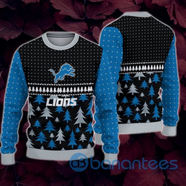 Detroit Lions Christmas All Over Printed 3D Sweatshirt Product Photo