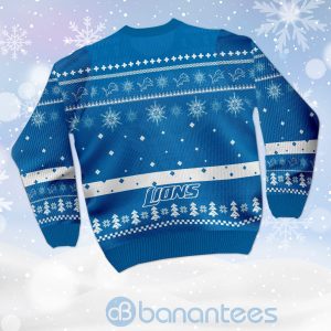 Detroit Lions Mickey Mouse Funny Ugly Christmas 3D Sweater Product Photo