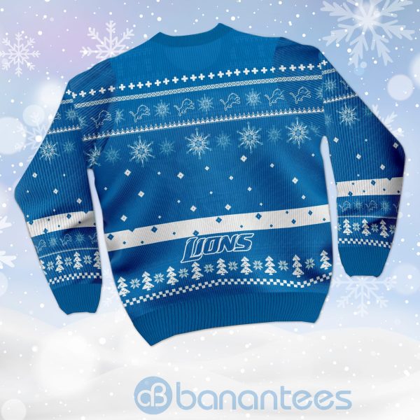 Detroit Lions Mickey Mouse Funny Ugly Christmas 3D Sweater Product Photo