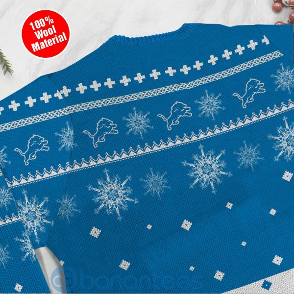 Detroit Lions Mickey Mouse Funny Ugly Christmas 3D Sweater Product Photo