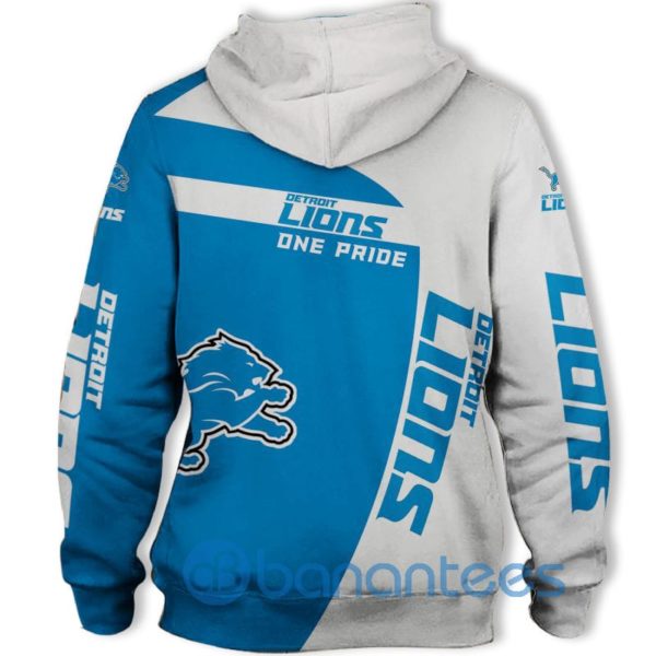 Detroit Lions White And Blue All Over Printed 3D Hoodie Zip Hoodie Product Photo