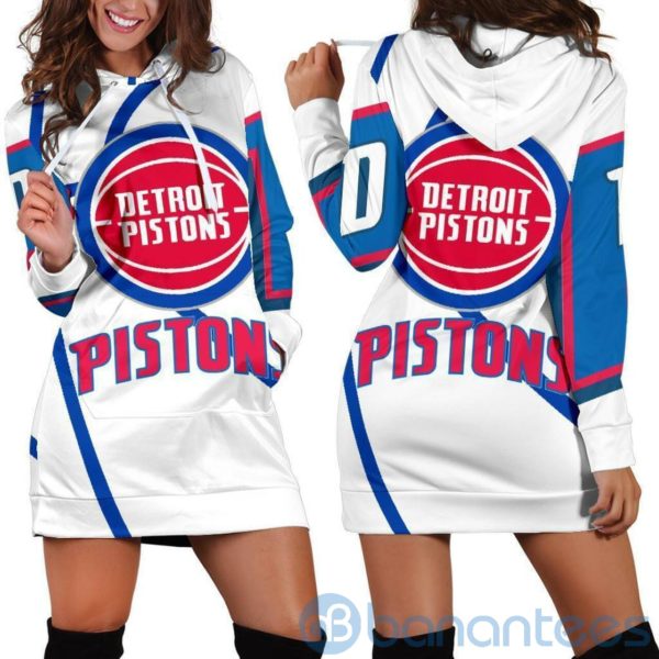 Detroit Pistons Hoodie Dress For Women Product Photo