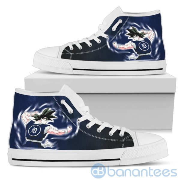 Detroit Tigers Goku Saiyan Power Anime High Top Shoes Product Photo