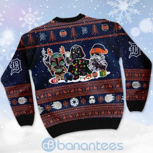 Detroit Tigers Star Wars Ugly Christmas 3D Sweater Product Photo