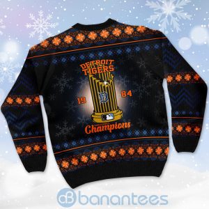 Detroit Tigers World Series Champions Ugly Christmas 3D Sweater Product Photo