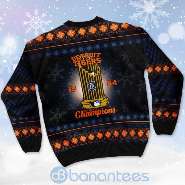 Detroit Tigers World Series Champions Ugly Christmas 3D Sweater Product Photo