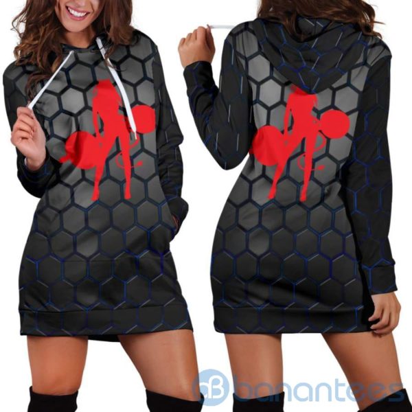 Devil Lady Lifter Hoodie Dress For Women Product Photo