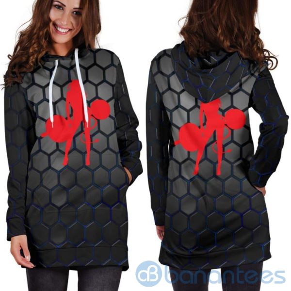 Devil Lady Lifter Hoodie Dress For Women Product Photo
