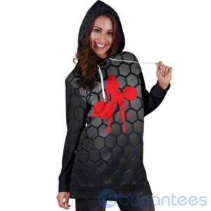 Devil Lady Lifter Hoodie Dress For Women Product Photo