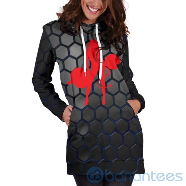 Devil Lady Lifter Hoodie Dress For Women Product Photo