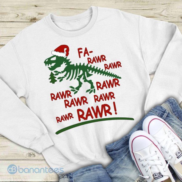 Dinosaur Christmas Fa Rawr Graphic Unisex Sweatshirt Product Photo