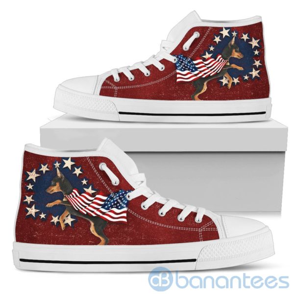 Doberman Dog Lover Gift For Independence Day High Top Shoes Product Photo